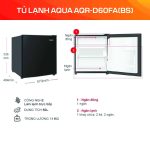 Tủ lạnh Aqua AQR-D60FA(BS)