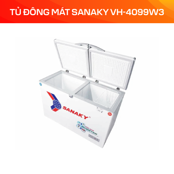 Tủ Đông Mát Sanaky Inverter 280 lít VH-4099W3