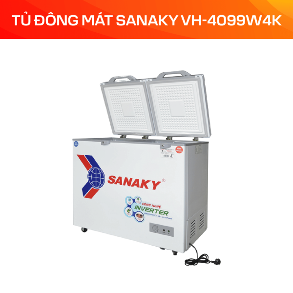 Tủ Đông Mát Sanaky Inverter 280 lít VH-4099W4K