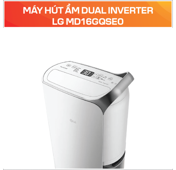 Máy hút ẩm Dual Inverter LG MD16GQSE0