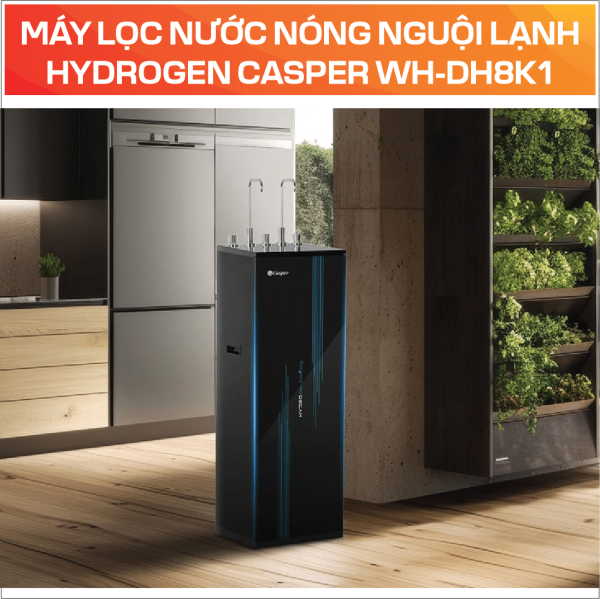 MÁY LỌC NƯỚC NÓNG NGUỘI LẠNH HYDROGEN CASPER WH-DH8K1