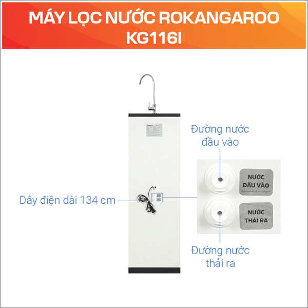 MÁY LỌC NƯỚC RO KANGAROO KG116I