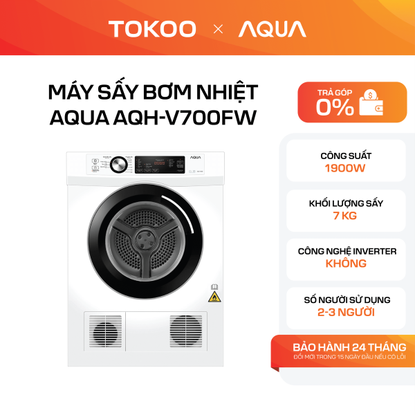 Máy sấy bơm nhiệt Aqua AQH-V700FW