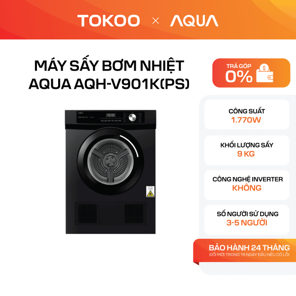 Máy sấy bơm nhiệt Aqua AQH-V901K(PS)