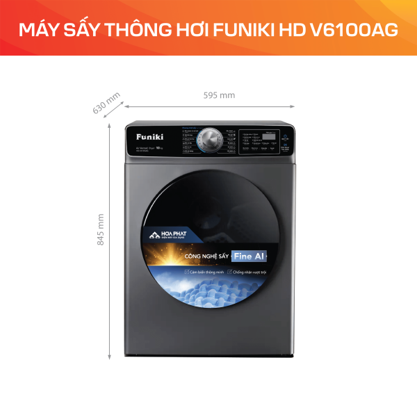 Máy sấy thông hơi Funiki HD V6100AG