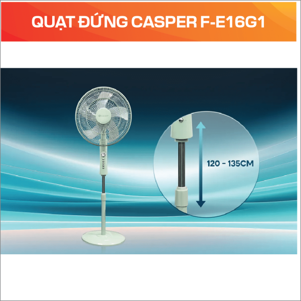 Quạt đứng 5 cánh Casper F-E16G1