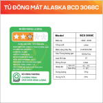 Tủ đông mát Alaska BCD 3068C