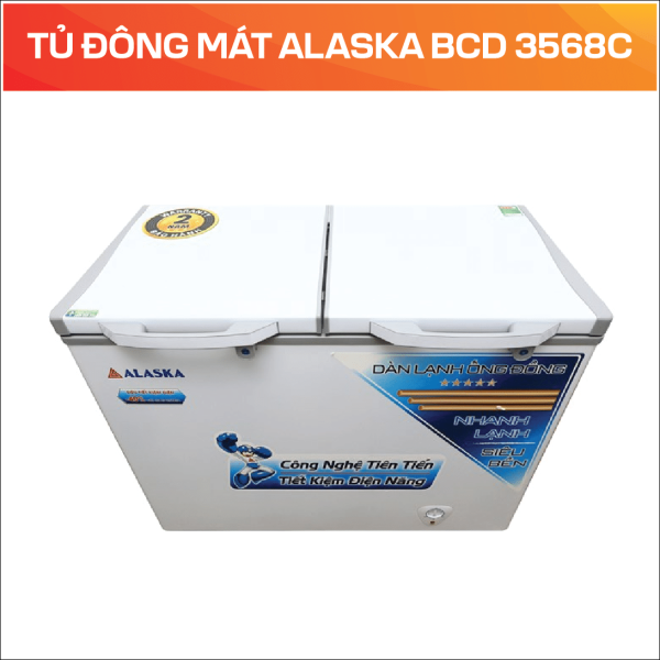 Tủ đông mát Alaska BCD 3568C