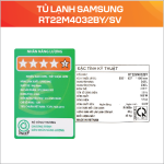 Tủ lạnh Samsung RT22M4032BY/SV