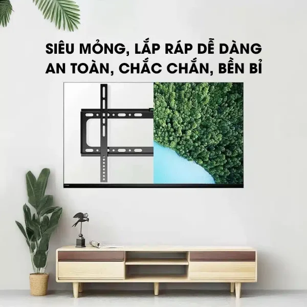 Giá Treo Tivi Phẳng Sát Tường DK75 55-75 inch