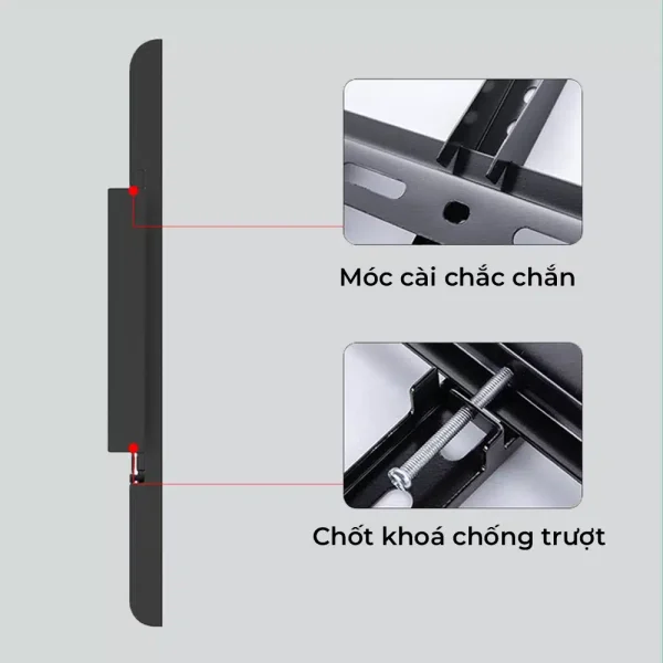 Giá Treo Tivi Phẳng Sát Tường DK75 55-75 inch